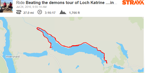 Loch Katrine strava map