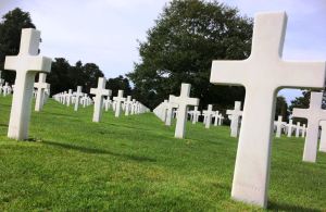 The American Military Cemetery is a thought provoking visit - with its 9,385 stark marble crosses.